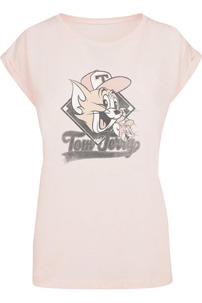 ABSOLUTE CULT Damen Ladies Tom und Jerry - Baseball Caps T-Shirt