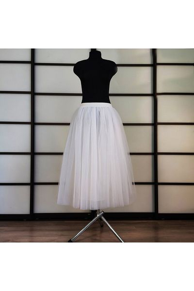 NALINCI 70cm Charming Tulle Skirt - Lined Tulle Skirt for Wedding, Party, Holidays