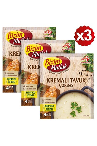 Bizim Mutfak Kremalı Tavuk Çorbası 62 Gr 3'Lü Paket
