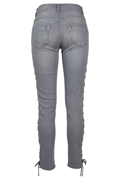Urban Classics Damen Kadın Kot Bağcıklı Dar Pantolon