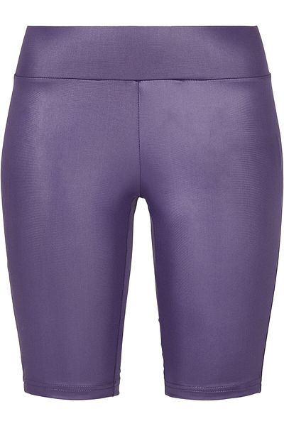 Urban Classics Damen Kadın Sentetik Deri Bisiklet Şortu