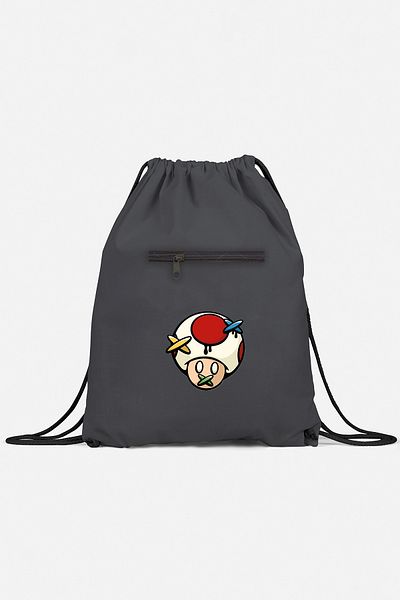 herotasarım Αθλητικό σακίδιο πλάτης Super Mario - Mushroom bll4511