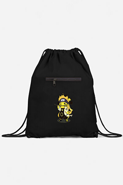 herotasarım حقيبة ظهر رياضية منقوشة بتصميم الرسوم المتحركة بيكاتشو - BLL4384