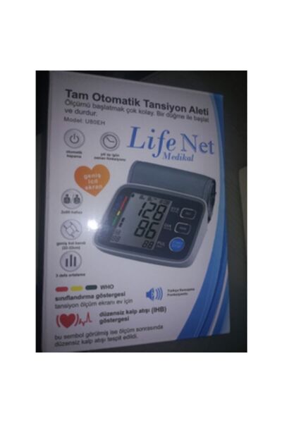 Lifenet Life Net Türkçe Konuşan Koldan Tansiyon Aleti U80eh 180 Adet Hafızalı