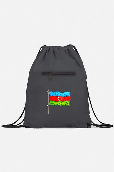 herotasarım Αθλητικό σακίδιο πλάτης με μοτίβο με σημαία του Αζερμπαϊτζάν - BLL4589