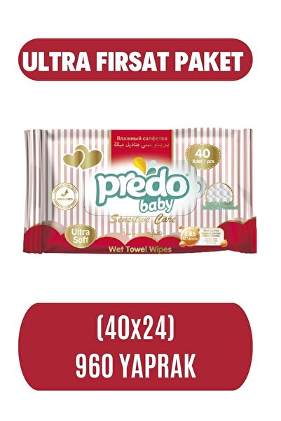 PredoBaby Ultra Soft Islak Havlu 960 Yaprak (40x24)