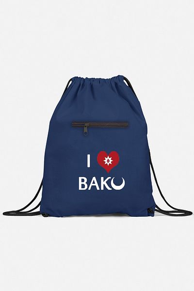 herotasarım Baku Sports Backpack - i Love Baku bll4597