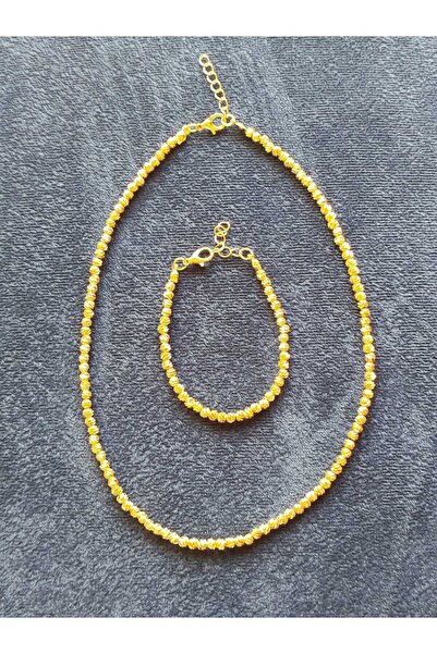SERAPOWSKİ Dorika Gold Kolye Bileklik Set
