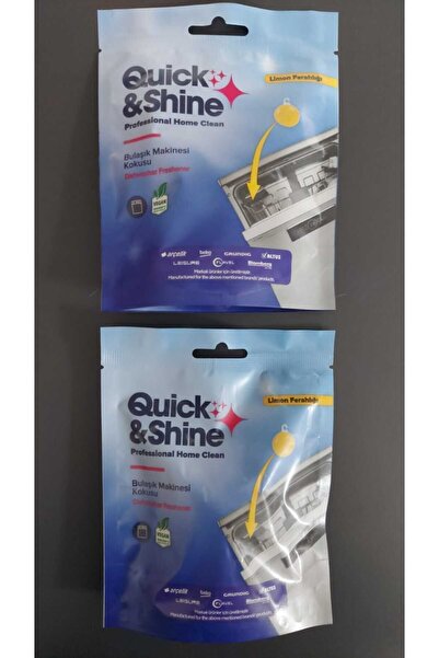 Quick&Shine Bulaşık Makinesi Kokusu Limon 2'Li Set