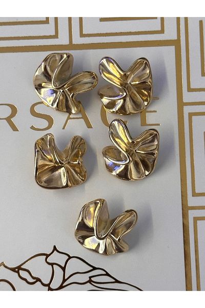 ODDA TASARIM ATÖLYESİ Kraş Design Model Design Light Gold Metal 2.3 Cm Button Set