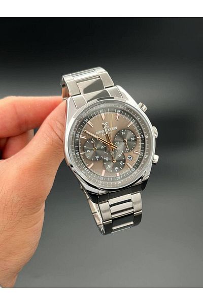 Daniel Klein Exclusive Silver Men's Wristwatch 3 Atm Waterproof