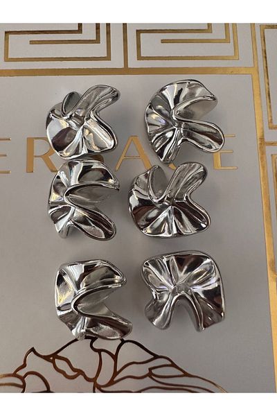 ODDA TASARIM ATÖLYESİ Kraş Design Model Silver Colored Metal Button Set