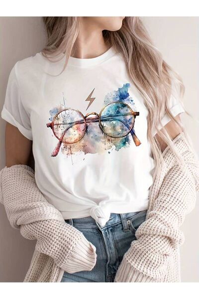 l'eivor Tricou pentru damă cu imprimeu Harry Potter - Design cu ochelari