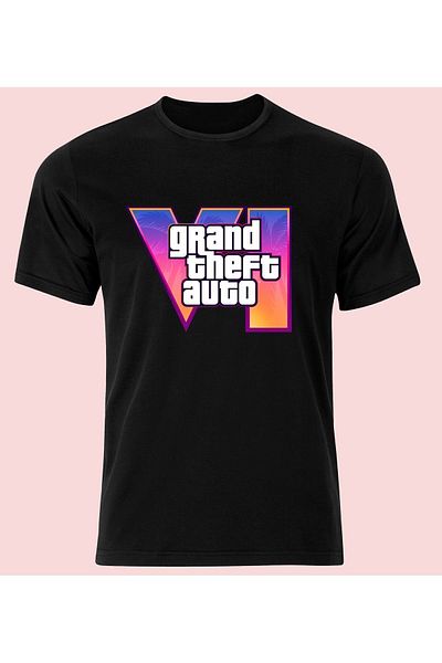 LEIVOR Βαμβακερό μπλουζάκι με στάμπα Gta 6 Unisex