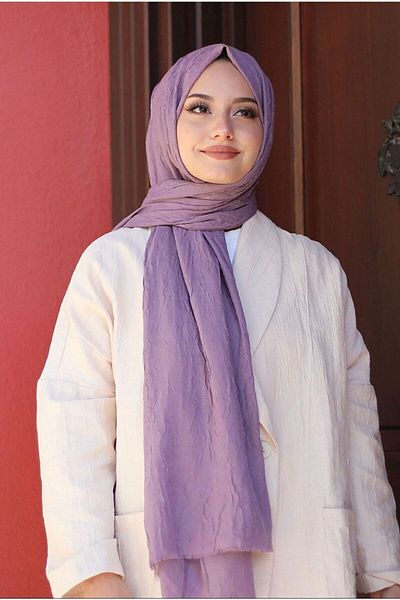 Mides scarf Bamboo Kraş Shawl Model-λιλά
