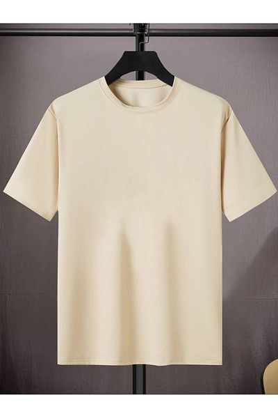 LEIVOR Μπεζ μπλουζάκι Unisex - Τυπωμένο ηλιακό σύστημα και πλανήτες