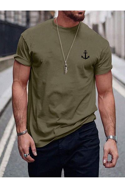 LEIVOR Ανδρικό μπλουζάκι Anchor Printed