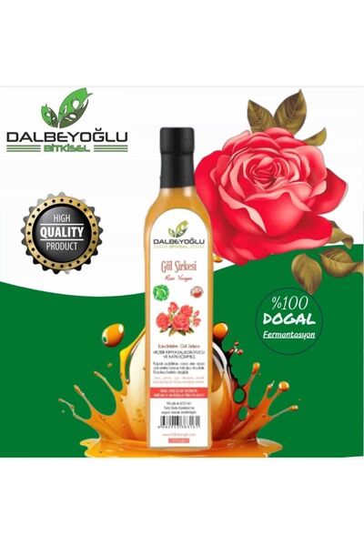 Dalbeyoğlu Bitkisel DALBEYOĞLU BİTKİSEL DOĞAL FERMANTASYON KATKISIZ GÜL SİRKE...