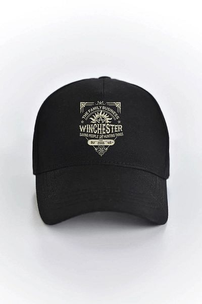 LEIVOR Supernatural Printed Unisex Black Snap Cap