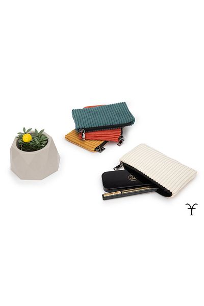 Aftaries Stylish Handmade Corduroy Hand Wallet, Coin Purse