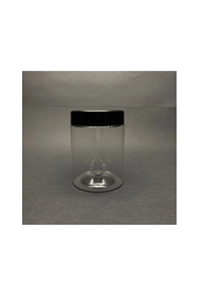 makrobay 250 Cc Silindir Pet Kavanoz - Siyah Plastik Kapaklı - 250 Ml Plastik...