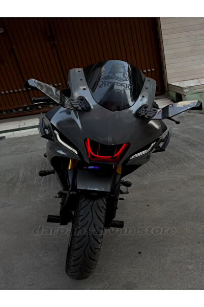 CANEREGE 2 adet motosiklet Winglet aerodinamik Spoiler  yan SPOİLER motosiklet aksesuarları kask bıçağı V2