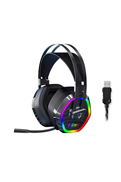 Reidan G608 Usb Griş 7.1 Rgb Mikrofonlu Oyuncu Kulaklığı 4d Profesyonel Gamin...