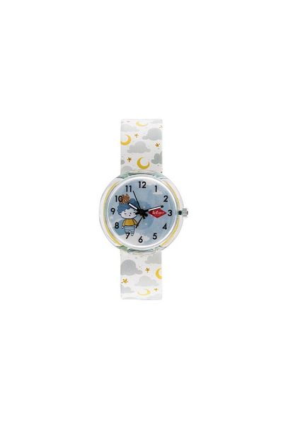 Lee Cooper Lee Cooper Kids PC21S Movement Watch, Analog Display and Silicone Strap - LC.K.4.063, White