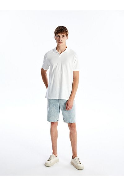 LC Waikiki Kurzarm-T-Shirt mit Polokragen für Herren – LCW