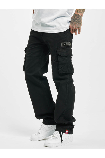 Alpha Industries Ανδρικό Υφασμάτινο Παντελόνι 101212 03 Μαύρο