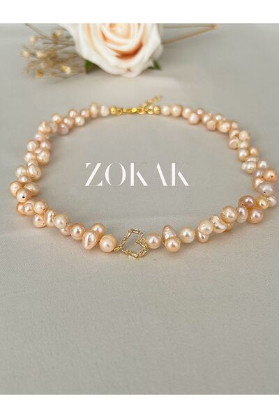 Zokak Sertifikalı Doğal Taş Gerçek inci choker kolye, Gerçek Inci kolye, inci küpe inci bileklik