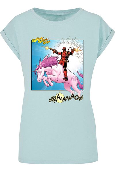ABSOLUTE CULT Damen Ladies Deadpool - Unicorn Battle T-Shirt