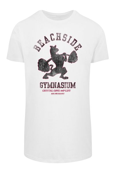 F4NT4STIC Scooby Doo Beachside Gymnasium für Herren mit geformtem langem T-Shirt