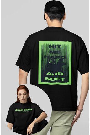 Fuddy Moda Oversize Billie Eilish Album Kapa S rt Bask l Unisex T Shirt Fiyat Yorumlar Trendyol