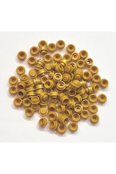 LEGO 100 PCS High Permeable Round Pearl Gold Yellow Spare Parts