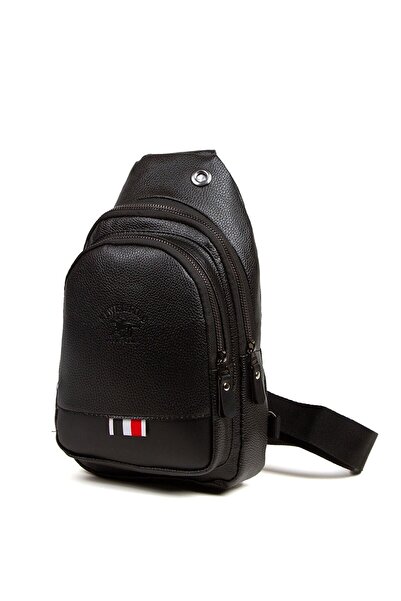 Newish Polo Body Bag Crossbody Backpack-Faux Leather