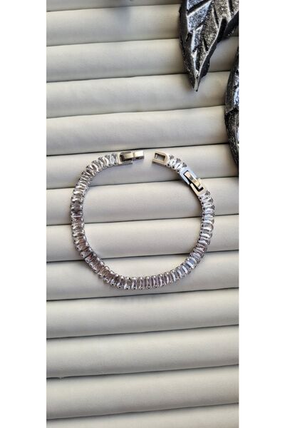 Generic Brand Steel Baguette Waterway Bracelet