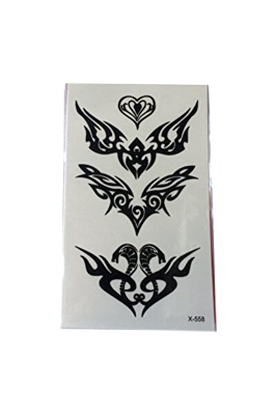Unisex Siyah Geçici Tribal Küçük Dövme