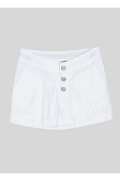 Freemood Girl's White Short Shorts