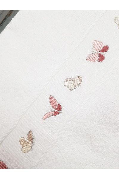 Özdilek 4 White Minimale Embroidered Towels