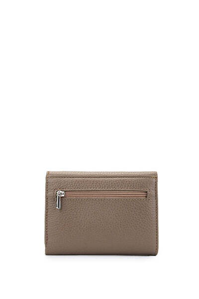 Tamer Tanca Genuine Leather Women's Wallet - Mink Floter