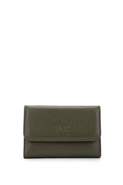 Tamer Tanca Green Genuine Leather Women's Wallet