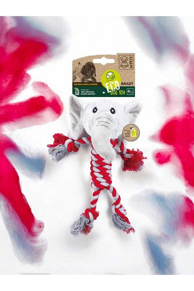 PatiBeurre MPETS Plush Toy - 33CM Elephant, Sound Kumashin Toy for Dogs