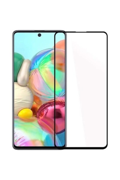 ZETT Samsung Galaxy A71 Uyumlu - Seramik Nano Kırılmaz Tam Kaplayan Ekran Kor...