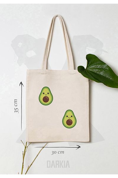Darkia Avocado Design - Geantă de umăr din pânză