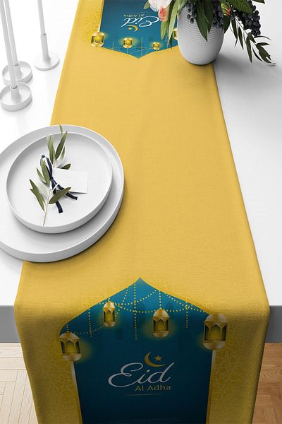 on the clouds Ραμαζάνι με θέμα Edi Al Adha Stain Resistant Fabric - Τραπέζι κουζίνας σαλονιού