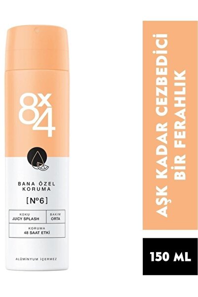 8x4 Deodorant 150ml Bana Özel Koruma No:6 Juıcy Splash