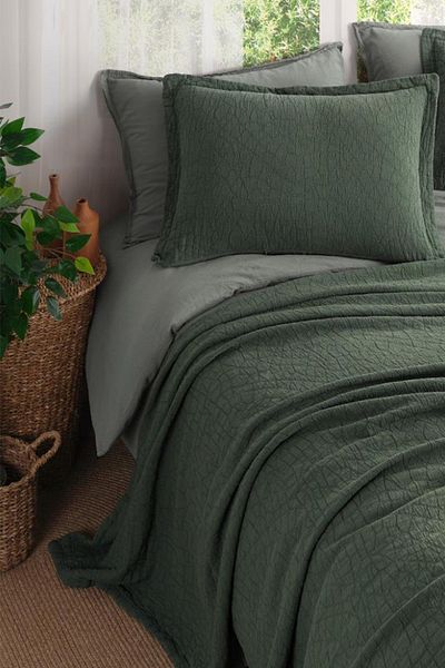 İyi Geceler İstanbul Zen Stone Double Bed Cover Set - 100% Cotton
