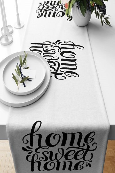 on the clouds Sweet Home - Stain Resistant Fabric Living Room and Kitchen Table Different Ranir Models Runner