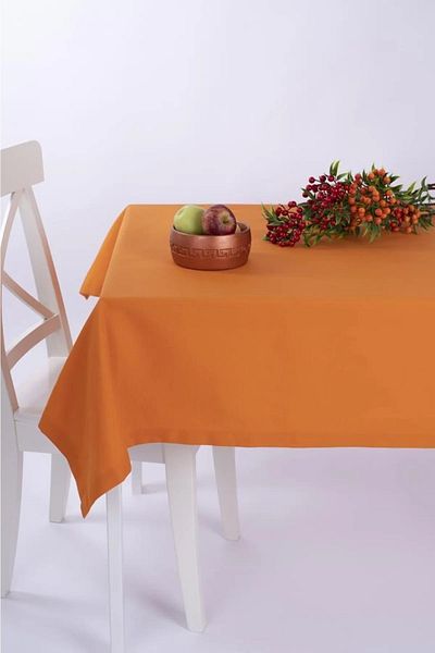 Junenext Duck Fabric Table Cloth Stain Resistant Care Free with Size Options